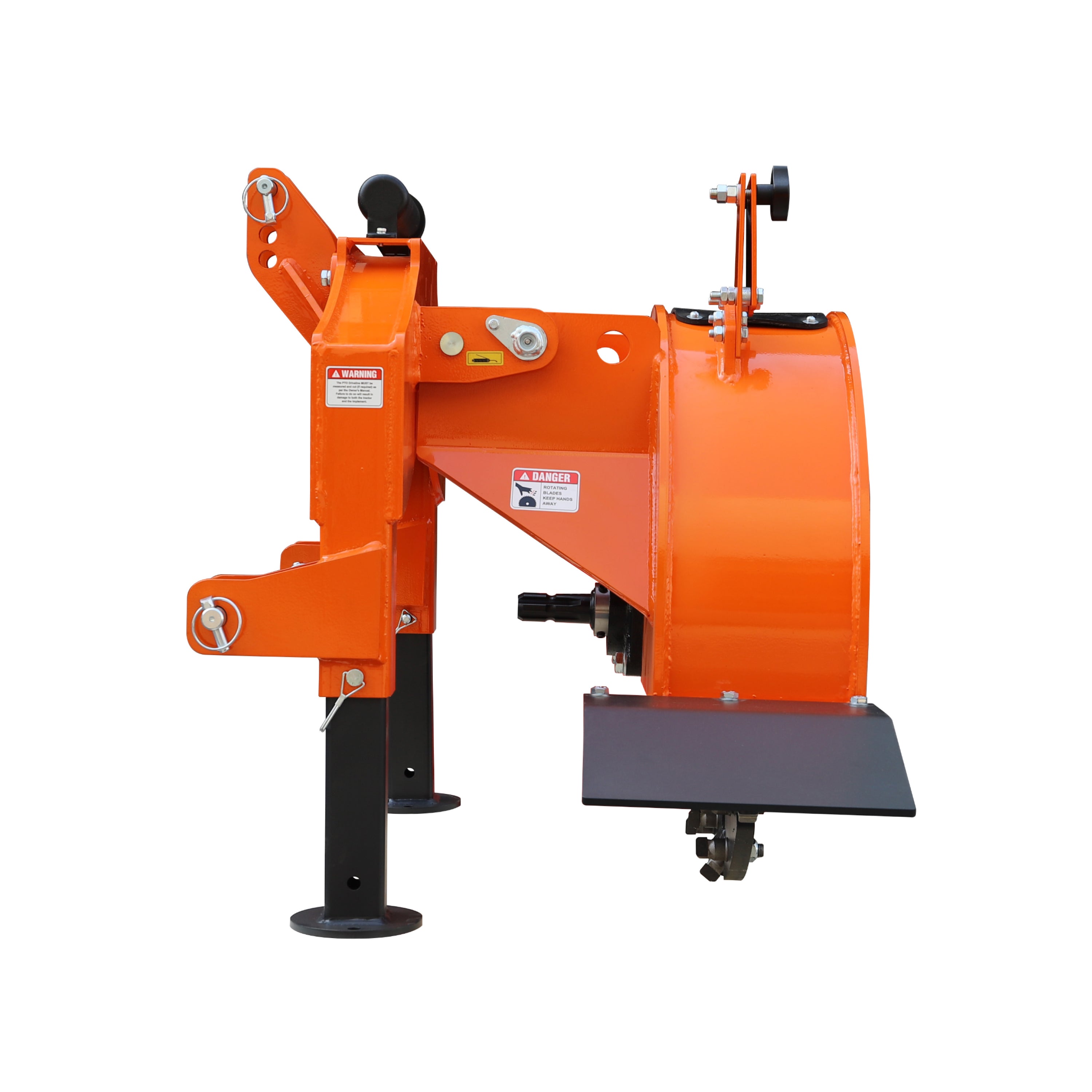 Farmry Category 1, 3-Point PTO Stump Grinder Works Great, 34 Carbide Teeth, for 15-45 HP Tractors (Slip Clutch & PTO Shaft Included), SG24 Stump Grinder