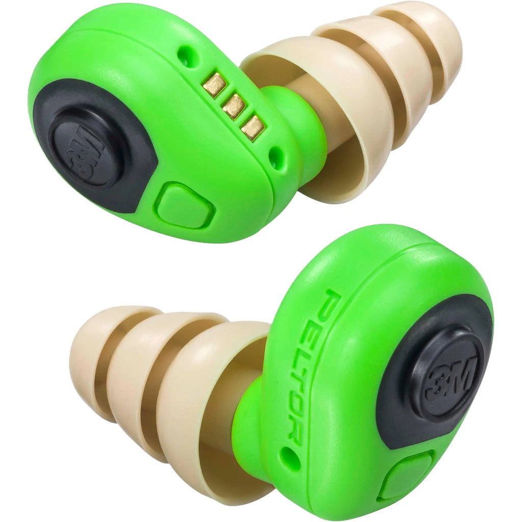 3M Peltor EEP-100 Electronic Earplug Kit, Green, Universal, 1 Kit