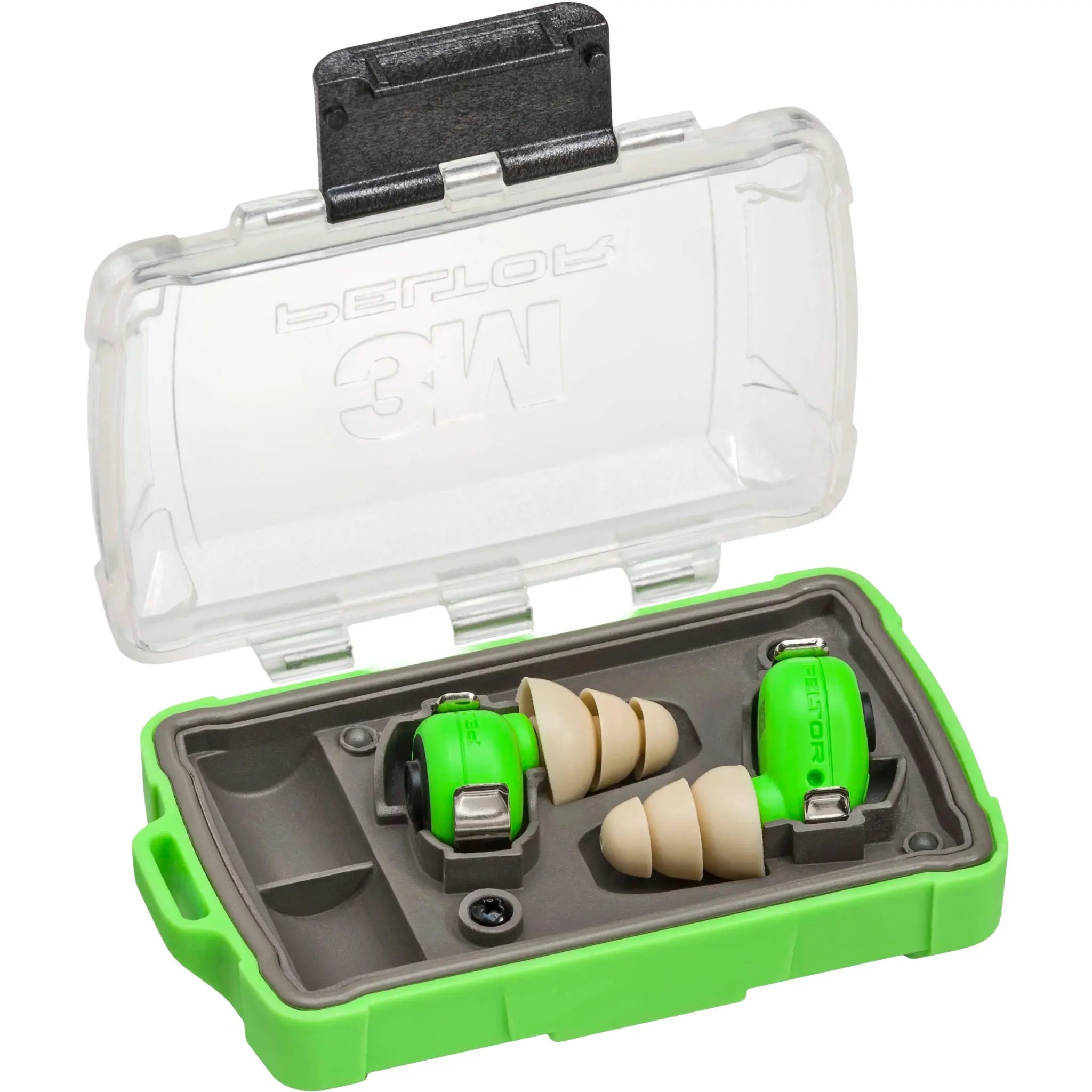 3M Peltor EEP-100 Electronic Earplug Kit, Green, Universal, 1 Kit